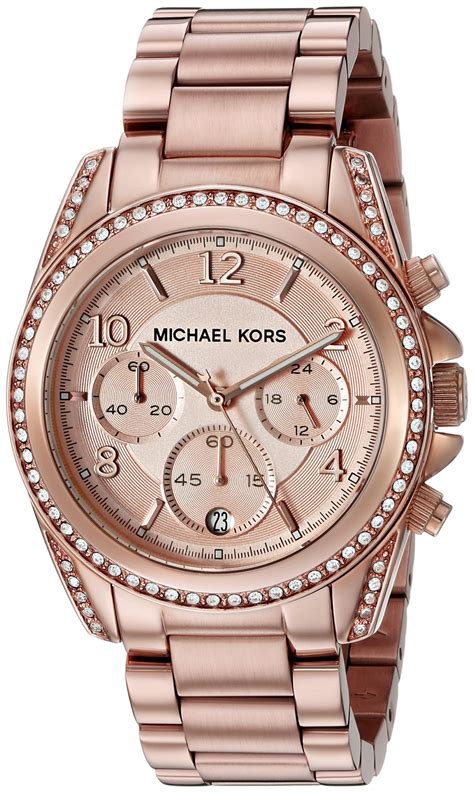 michael kors horloge dames rosé goud|Michael Kors rose gold.